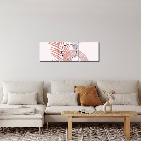 Obraz - Fialový minimalizmus N⁰1 (s hodinami) (90x30 cm)