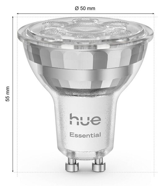 Philips Hue Smart LED žiarovka GU10, 5 W RGB sada 3 ks, Plast