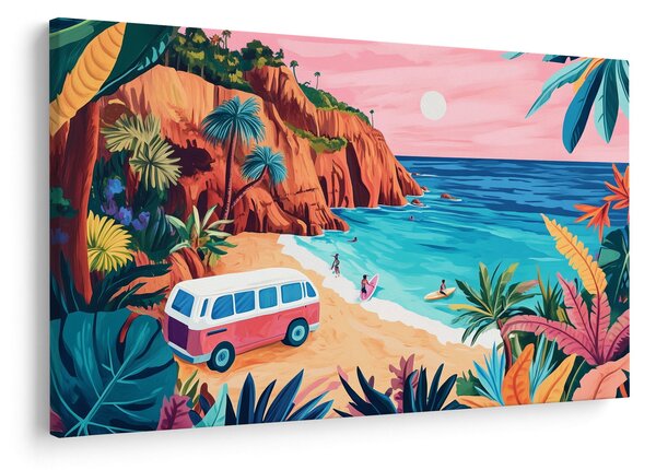 Obraz - Karavan pri oceáne (90x60 cm)