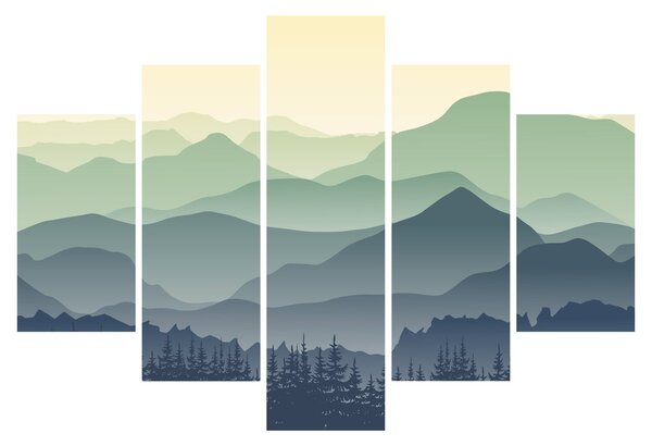 Obraz - Forest Mountain (150x105 cm)