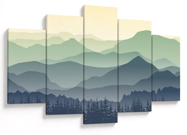 Obraz - Forest Mountain (150x105 cm)