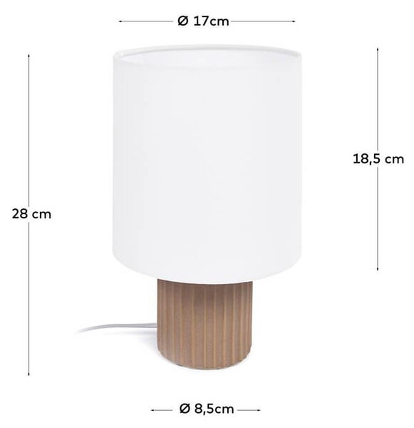 MUZZA Keramická stolná lampa Shee