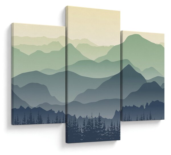 Obraz - Forest Mountain (90x60 cm)