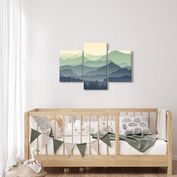 Obraz - Forest Mountain (90x60 cm)