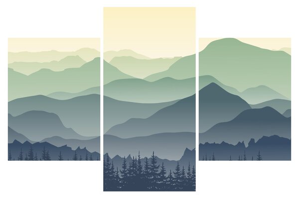 Obraz - Forest Mountain (90x60 cm)