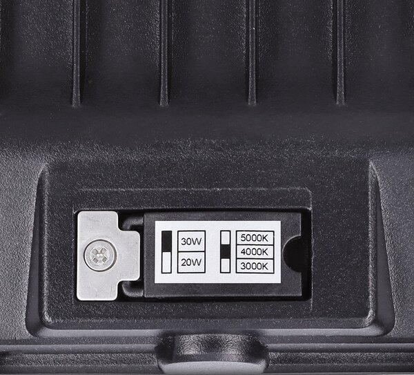 SOLIGHT LED reflektor TOP 30W, max. 3900lm, 3CCT, voliteľný výkon 100/66%, IP65, senzor