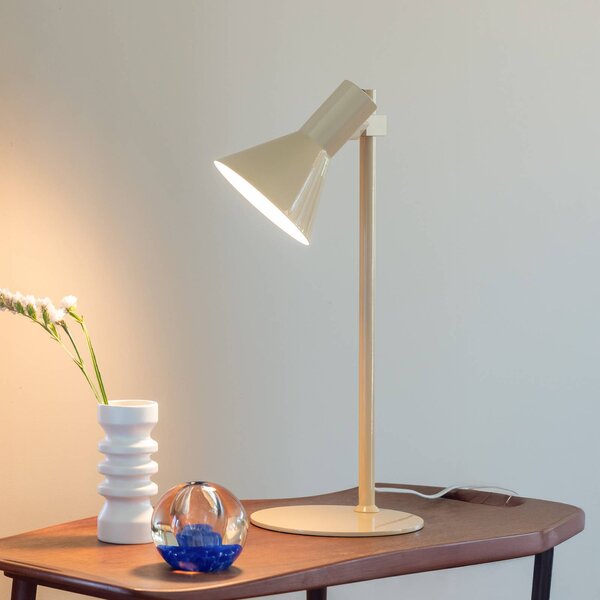 It's about RoMi stolová lampa Stavanger, béžová, výška 51 cm, Krémová / jantárovo žltá, Pracovňa / Kancelária, kov, Škandinávsky