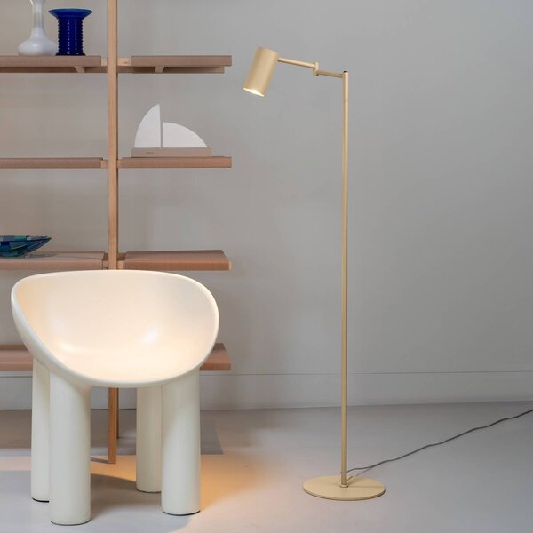 It's about RoMi stojacia lampa Bilbao, béžová, výška 154 cm, Krémová / jantárovo žltá, Obývacia izba / jedáleň, kov, Moderný, Stojaca lampa