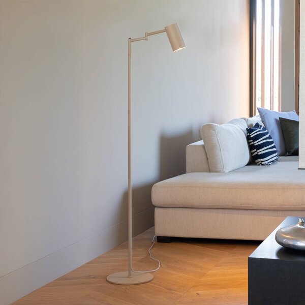 It's about RoMi stojacia lampa Bilbao, béžová, výška 154 cm, Krémová / jantárovo žltá, Obývacia izba / jedáleň, kov, Moderný, Stojaca lampa