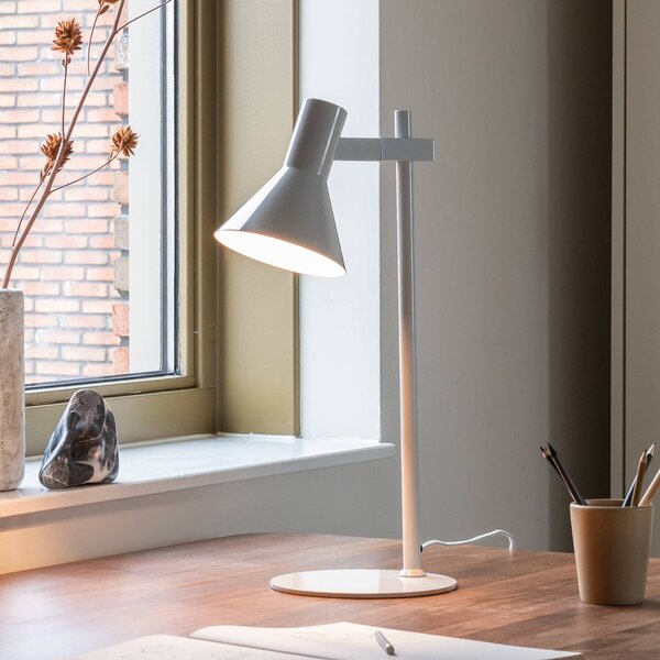 It's about RoMi Stolná lampa Stavanger, svetlošedá, výška 51 cm, Hliník / sivá / zinok, Pracovňa / Kancelária, kov, Škandinávsky