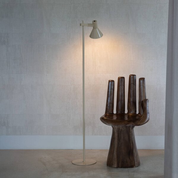 It's about RoMi stojacia lampa Stavanger, béžová, výška 146 cm, Krémová / jantárovo žltá, Obývacia izba / jedáleň, kov, Škandinávsky, Stojaca lampa