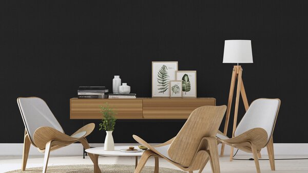 RASCH | Vliesová tapeta na stenu TOP Collection 610376 | 0,53 x 10,05 m | čierna