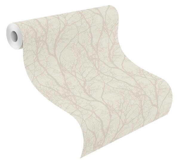 RASCH | Vliesová tapeta na stenu TOP Collection 633252 | 0,53 x 10,05 m | krémová, béžová