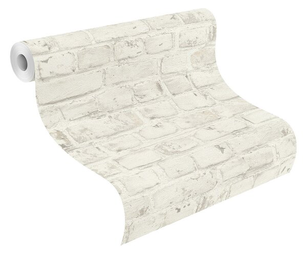 RASCH | Vliesová tapeta na stenu TOP Collection 504750 | 0,53 x 10,05 m | biela, šedá, krémová