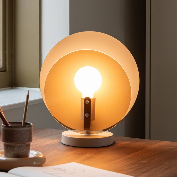 It's about RoMi stolová lampa Toledo, jantárová, výška 33 cm, Krémová / jantárovo žltá, Spálňa, Sklo, Moderný