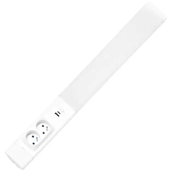 LED podlinkové svietidlo so zásuvkami a USB 18W (TL3191-LED18W)