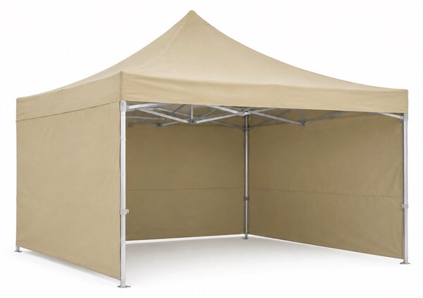 JAKS Nožnicový stan PREMIUM QUALITY bežový 3 x 4,5 m