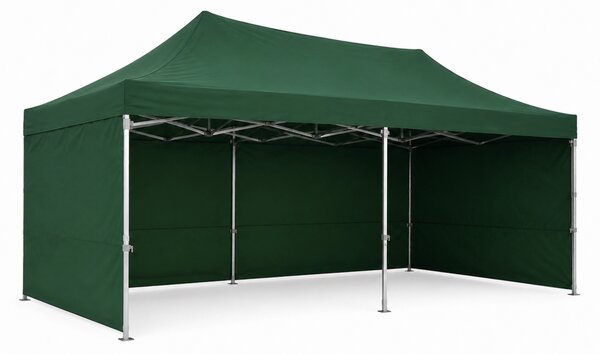 JAKS Nožnicový stan PREMIUM QUALITY zelený 3 m x 6 m
