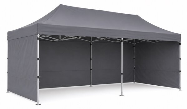 JAKS Nožnicový stan PREMIUM QUALITY šedý 3 m x 6 m