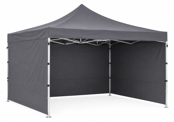 JAKS Nožnicový stan PREMIUM QUALITY šedý 3 m x 4,5 m