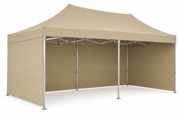 JAKS Nožnicový stan PREMIUM QUALITY bežový 3 m x 6 m