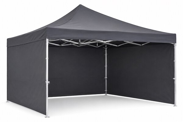 JAKS Nožnicový stan PREMIUM QUALITY čierny 3 m x 4,5 m