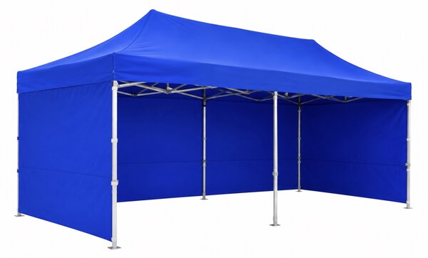 JAKS Nožnicový stan PREMIUM QUALITY modrý 3 m x 6 m