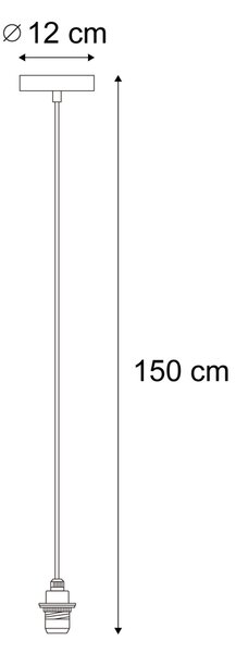 Vonkajšie závesné svietidlo čierne IP44 - Cava