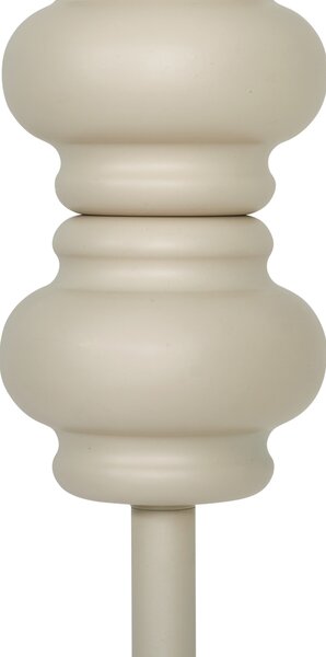 Retro stojacia lampa béžová s matným sklom - Fedde