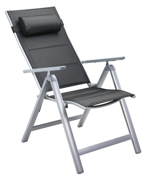 Sada 2 hliníkových kresiel Premium - strieborná