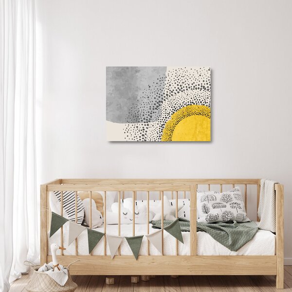 Sklenený obraz - Abstraktná maľba pláže N⁰3 (70x50 cm)