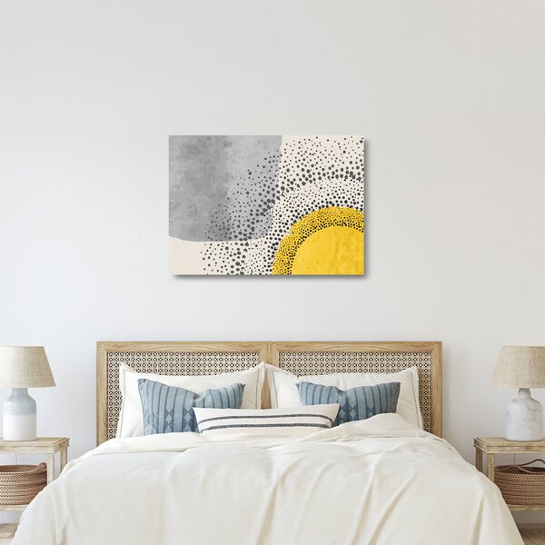 Sklenený obraz - Abstraktná maľba pláže N⁰3 (70x50 cm)