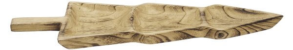 Drevený podnos v tvare stromčeka Paulownia 62 cm