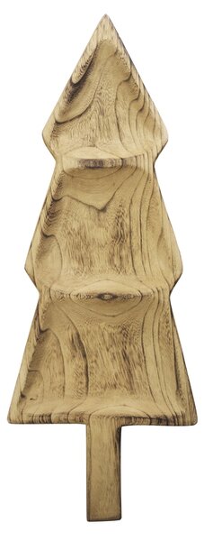Drevený podnos v tvare stromčeka Paulownia 62 cm