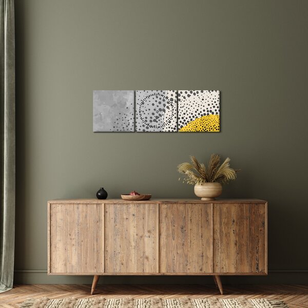 Obraz - Abstraktná maľba pláže N⁰3 (s hodinami) (90x30 cm)