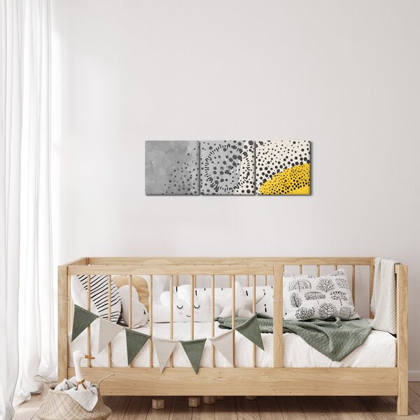 Obraz - Abstraktná maľba pláže N⁰3 (s hodinami) (90x30 cm)