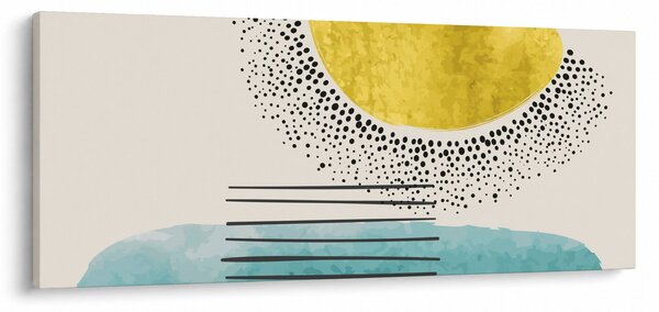 Obraz - Abstraktná maľba pláže N⁰2 (120x50 cm)