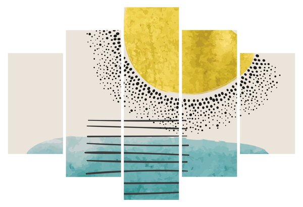Obraz - Abstraktná maľba pláže N⁰2 (150x105 cm)