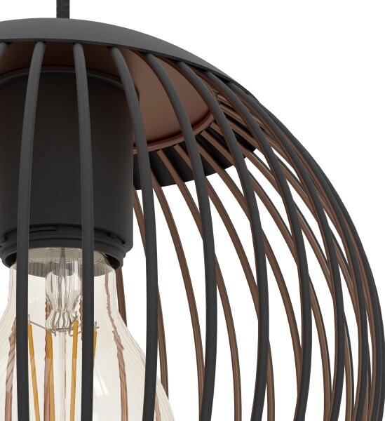 Eglo 901869 - Závesný luster ALMANZORA 3xE27/60W/230V, čierny
