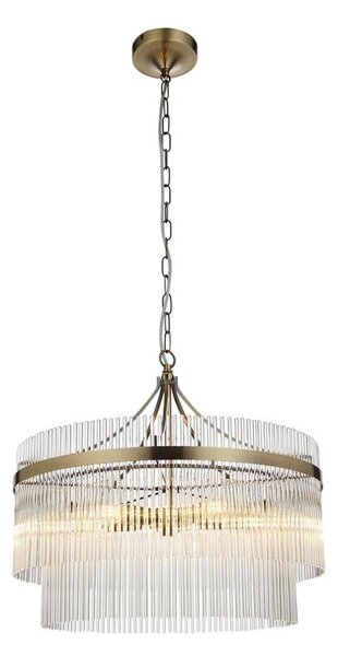 Endon 99166 - Luster na reťazi MARIETTA 5xE14/7W/230V mosadz/číre