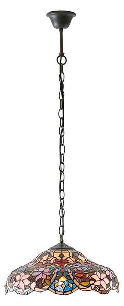Endon 64325 - Luster na reťazi Tiffany SULLIVAN 1xE27/60W/230V priemer 40 cm