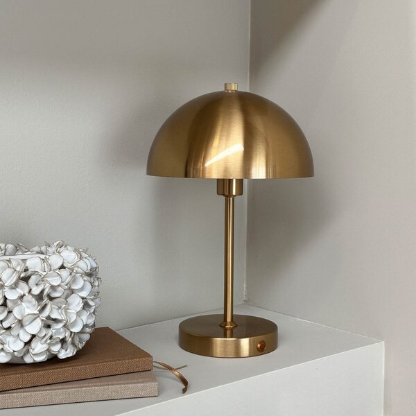 Stolové Lampa Dyberg Larsen, Stockholm, stmievateľné, Bronzová / Stará Mosadz, Obývacia izba, Kov, Škandinávsky