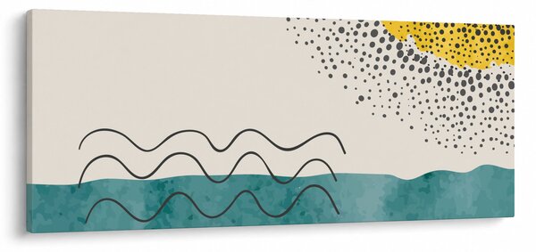 Obraz - Abstraktná maľba pláže N⁰1 (120x50 cm)