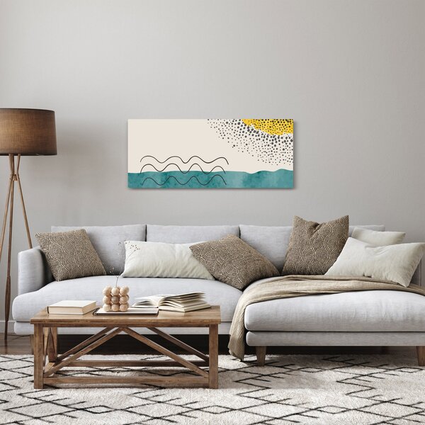 Obraz - Abstraktná maľba pláže N⁰1 (120x50 cm)