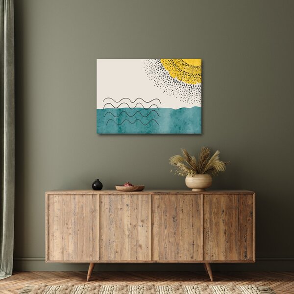 Obraz - Abstraktná maľba pláže N⁰1 (70x50 cm)