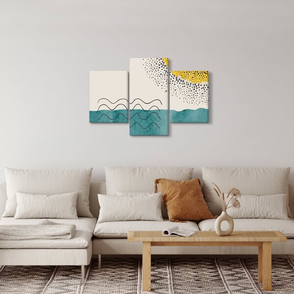 Obraz - Abstraktná maľba pláže N⁰1 (90x60 cm)