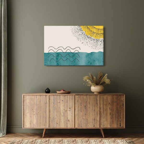 Obraz - Abstraktná maľba pláže N⁰1 (90x60 cm)