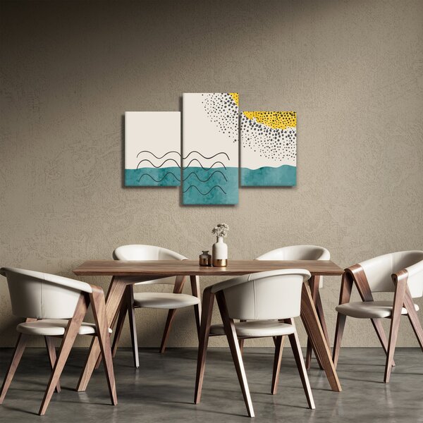 Obraz - Abstraktná maľba pláže N⁰1 (90x60 cm)