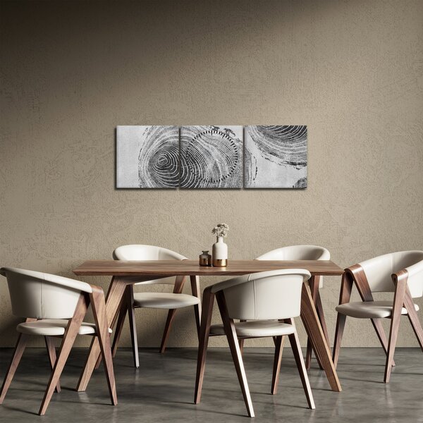 Obraz - Motív stromu (s hodinami) (90x30 cm)