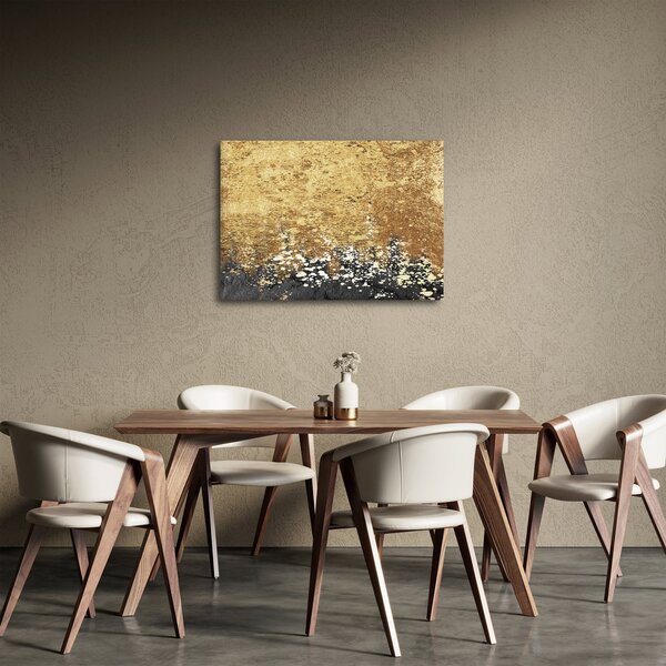Obraz - Zlatá štruktúra N⁰3 (70x50 cm)